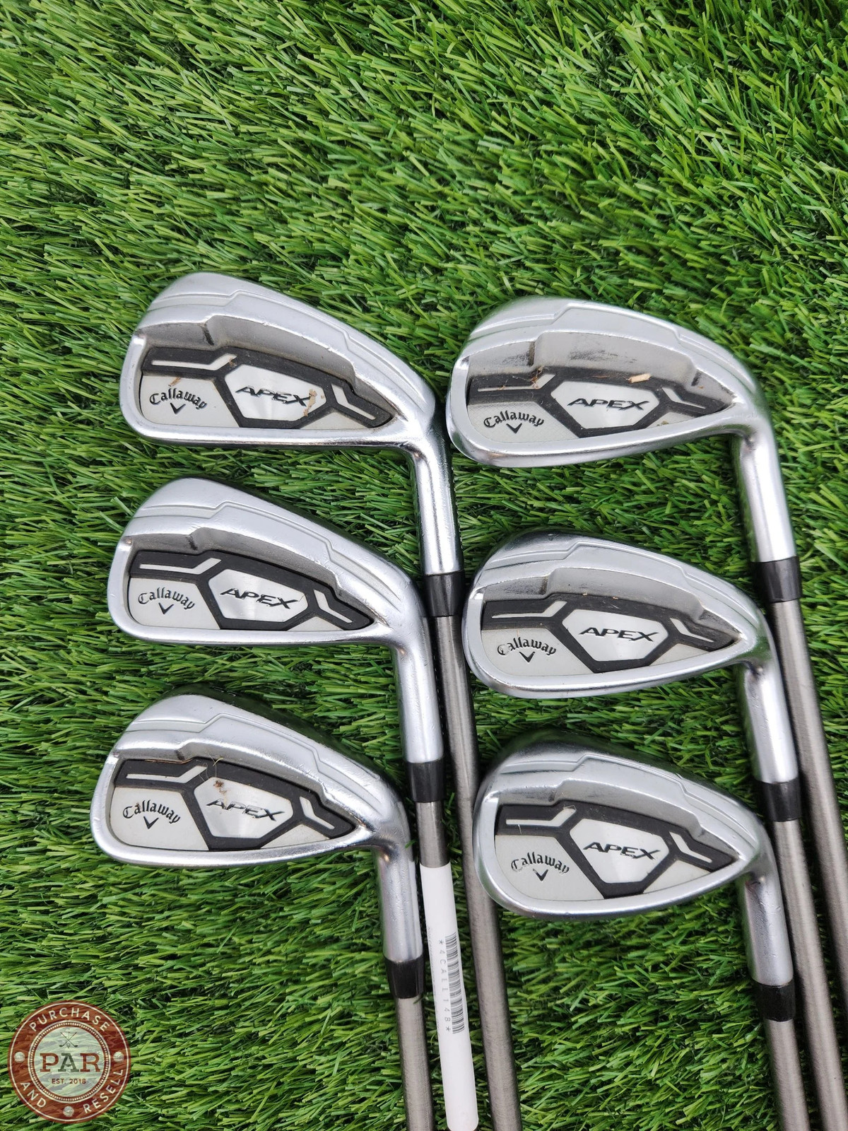 2016 CALLAWAY APEX CF16 IRON SET 5-GW (MISSING 7I) REG AEROTECH STEELFIBER I95 R