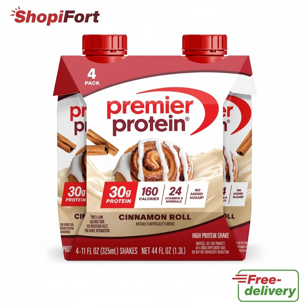 Premier Protein Shake, Cinnamon Roll, 30g Protein, 11 Fl Oz, 4 Ct
