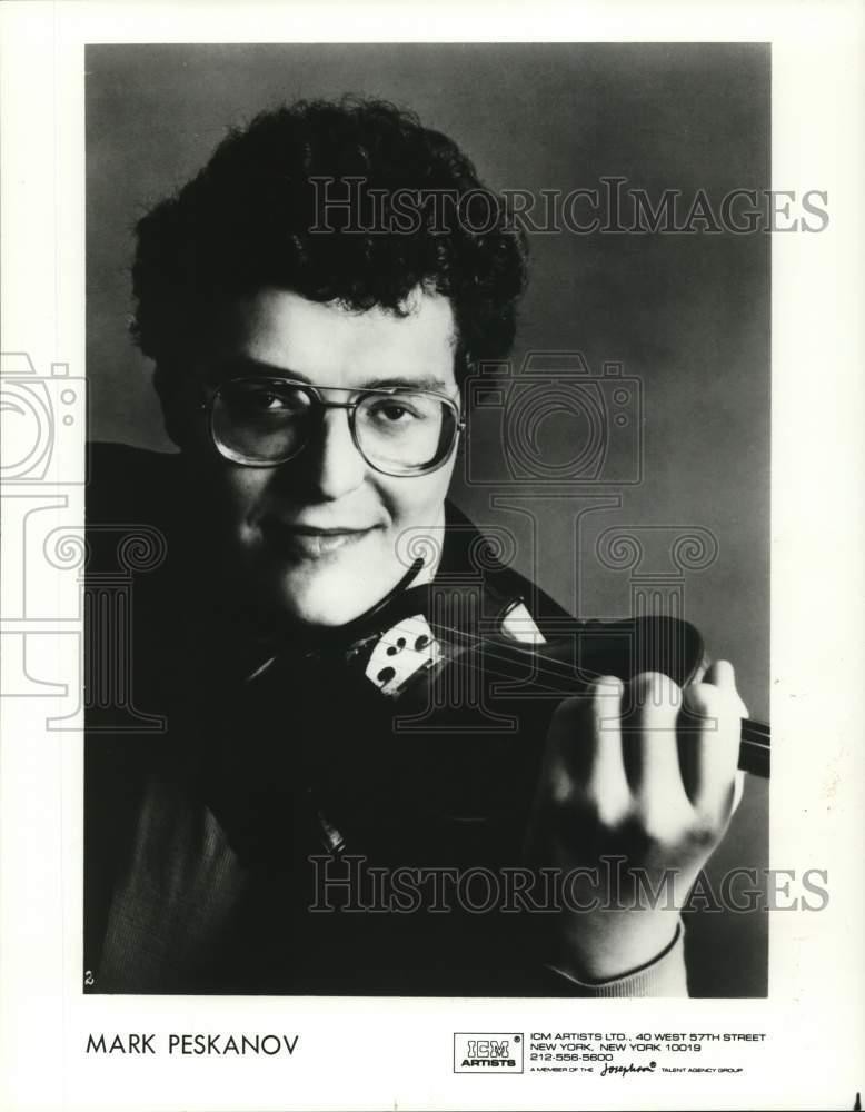 Press Photo Violinist Mark Peskanov - lrp68548 Press Photo Violinist Mark Peskanov - lrp68548
