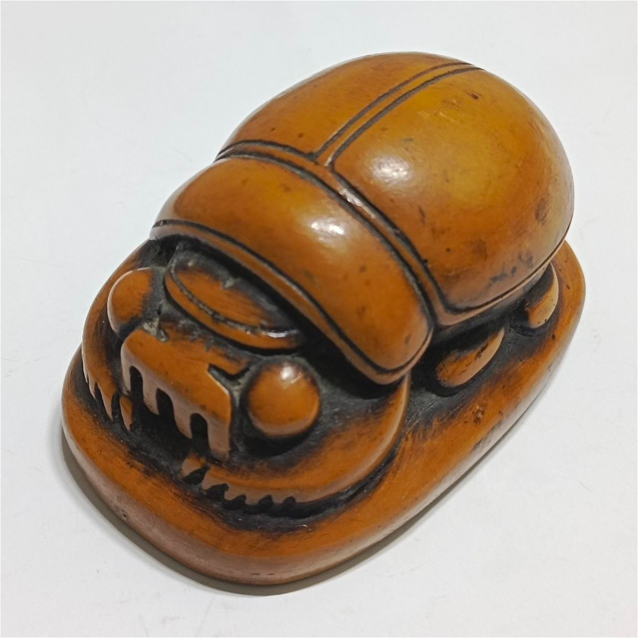 Egypt Scarab Beetle Carving, Vintage Style Decor Ancient Egypt Collectible Gift