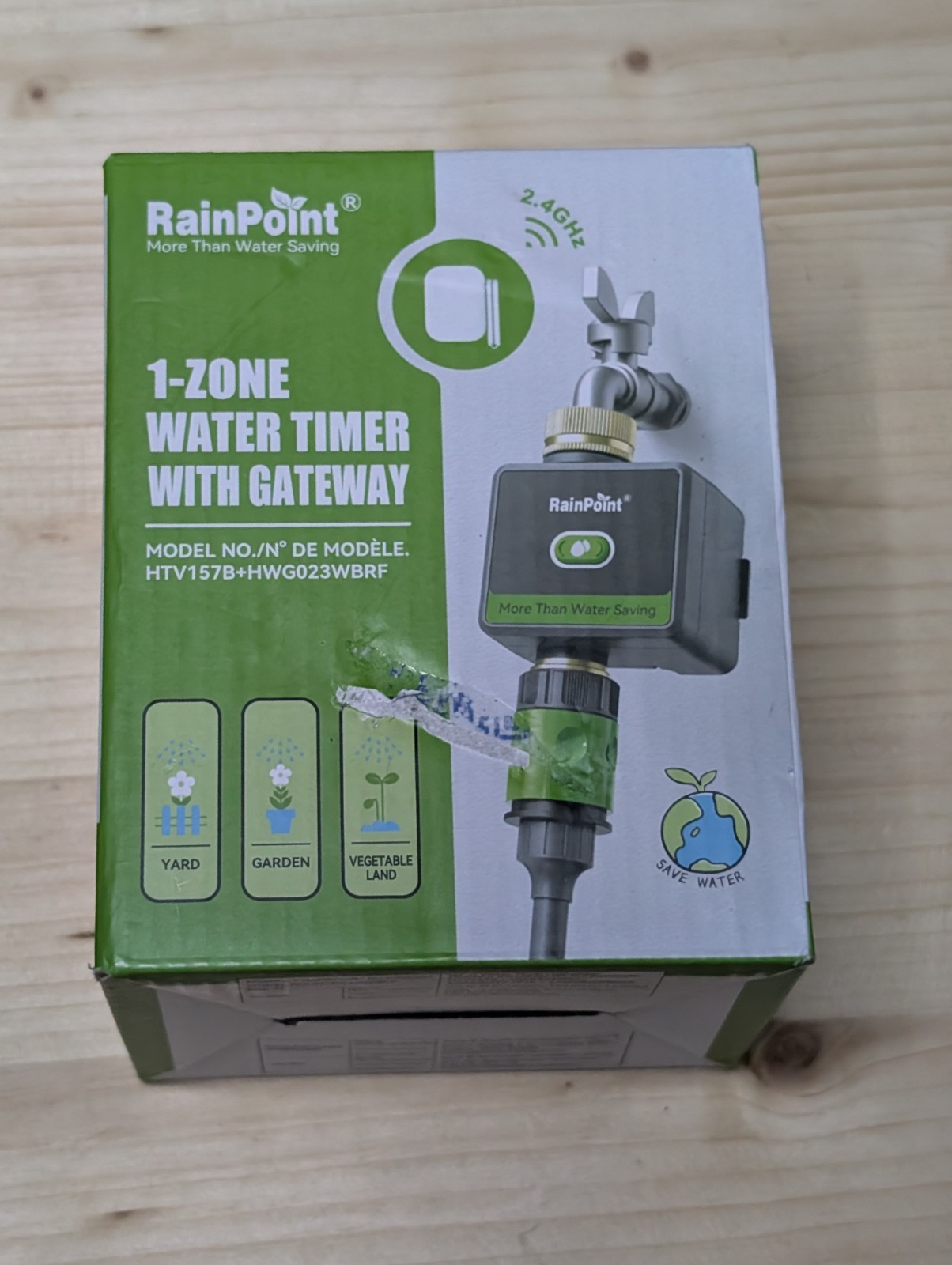 RainPoint 1-Zone Water Timer with Gateway Model HTV157B+HWG023WBRF