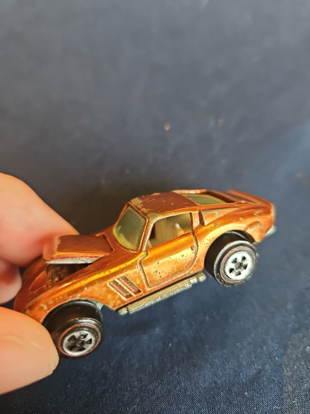 Vintage Topper Johnny Lightning Custom Ferrari Copper Redline Diecast USA Vintage Topper Johnny Lightning Custom Ferrari Copper Redline Diecast USA