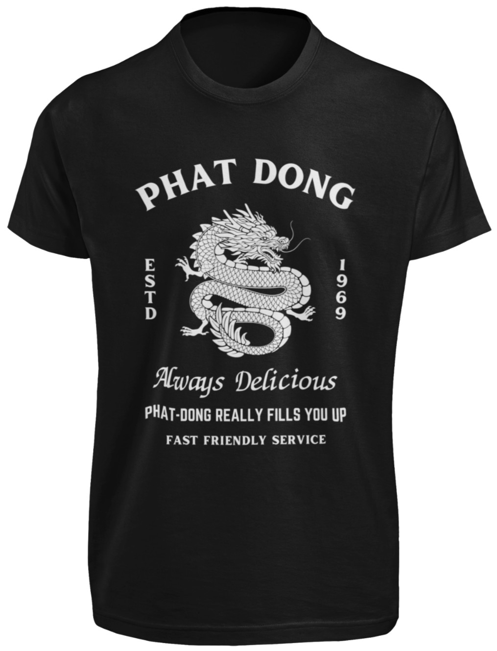 Phat Dong Funny Chinese Restaurant Food Pun Graphic T-SHIRT Adult Sexual Humor Phat Dong Funny Chinese Restaurant Food Pun Graphic T-SHIRT Adult Sexual Humor
