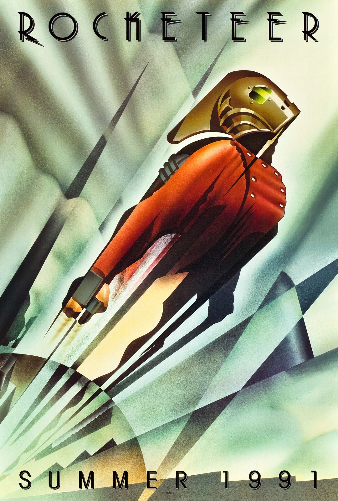 1991 The Rocketeer Movie Poster 11X17 Billy Campbell Jennifer Lawrence 🍿