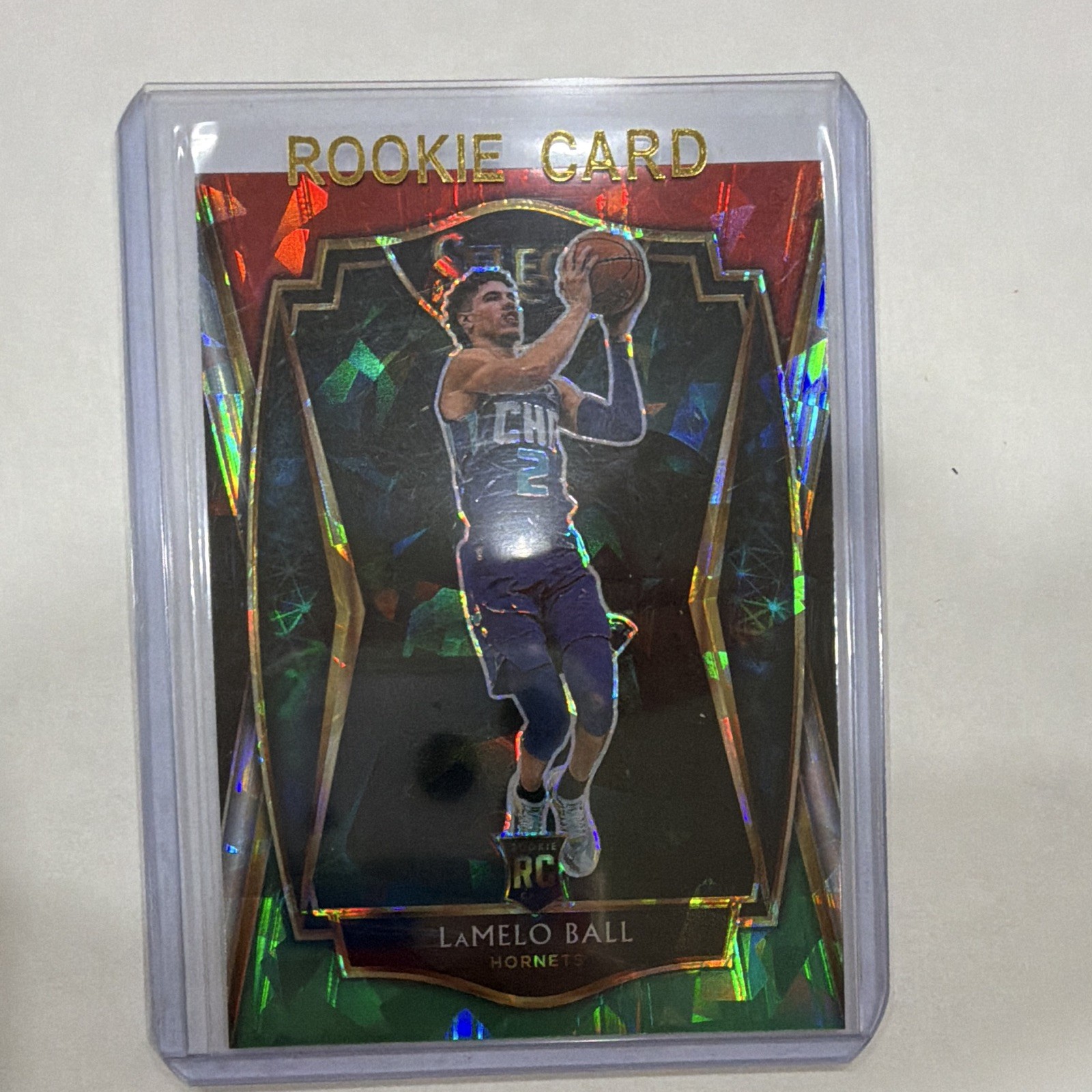 Panini 2020-21 Select Premier Level LaMelo Ball #183 RC Cracked Ice Hornets