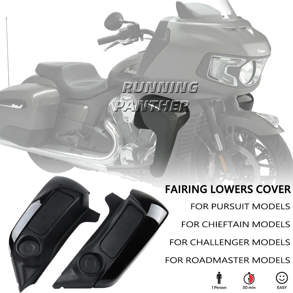 For Indian Challenger Chieftain 2022-26 Motorcycle Extended Fairing Lowers Cover
