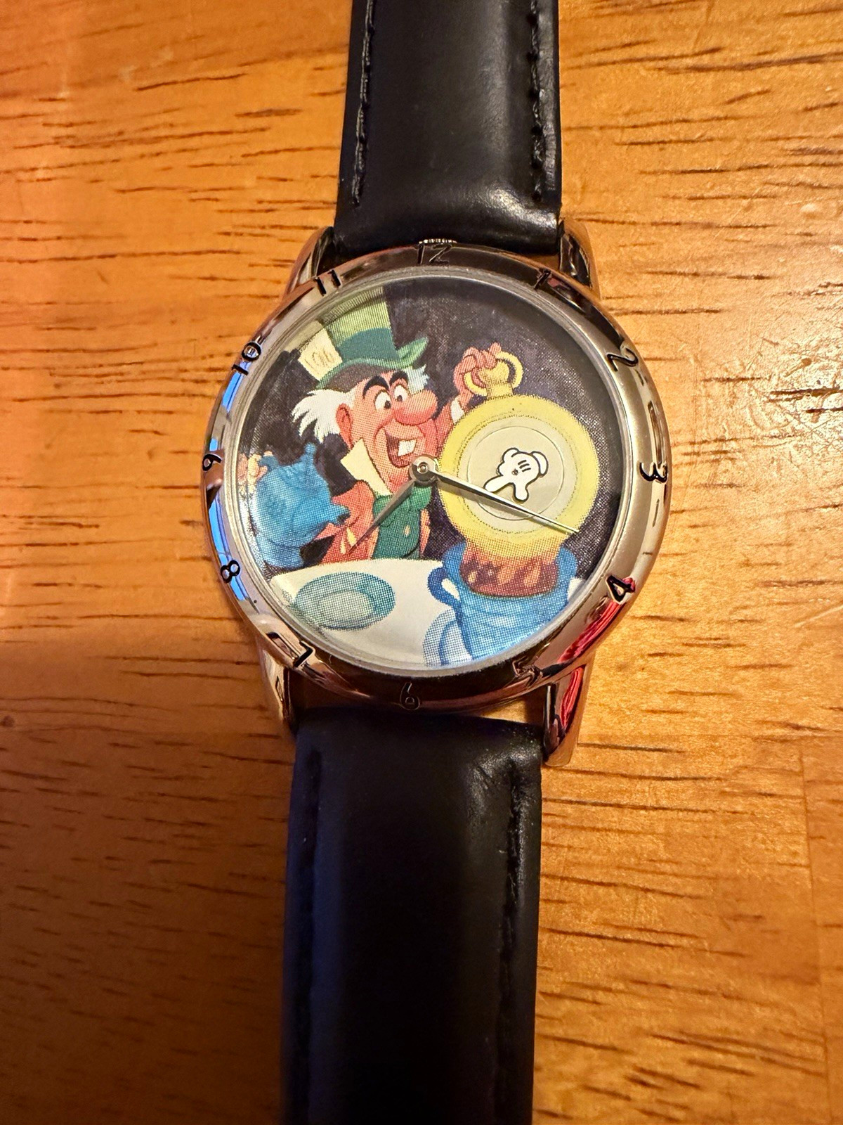 Disney Alice in Wonderland Mad Hatter Ward Kimball Signature Watch, Untested Disney Alice in Wonderland Mad Hatter Ward Kimball Signature Watch, Untested