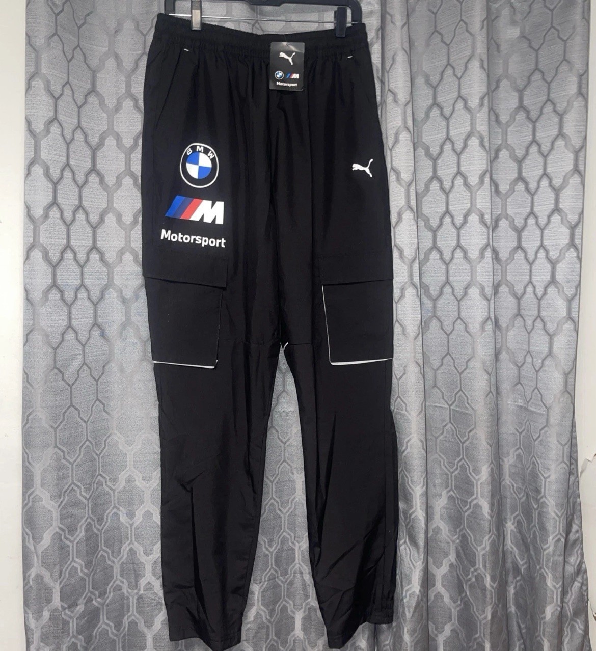 Puma BMW Motorsport Mens Pants Black Joggers Size medium Puma BMW Motorsport Mens Pants Black Joggers Size medium