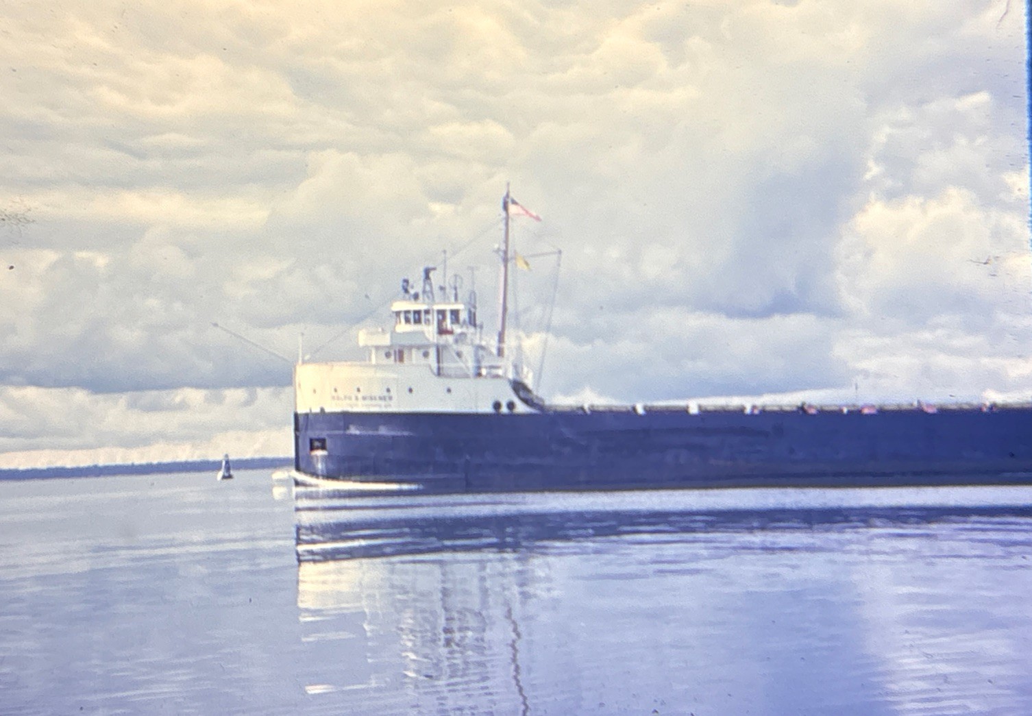 Orig 1964 Slide J Clare Miller Great Lakes Freighter Harvey D Goulder B47