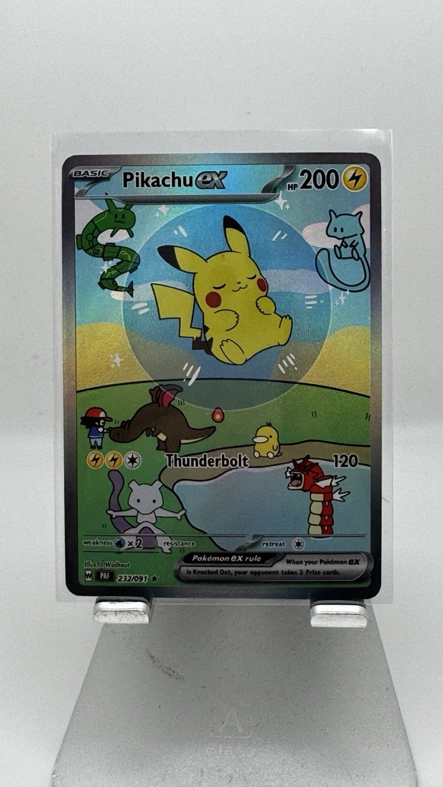 Pokemon Bubble Pikachu Special Doujin Art Starry Holo Card Pokemon Bubble Pikachu Special Doujin Art Starry Holo Card