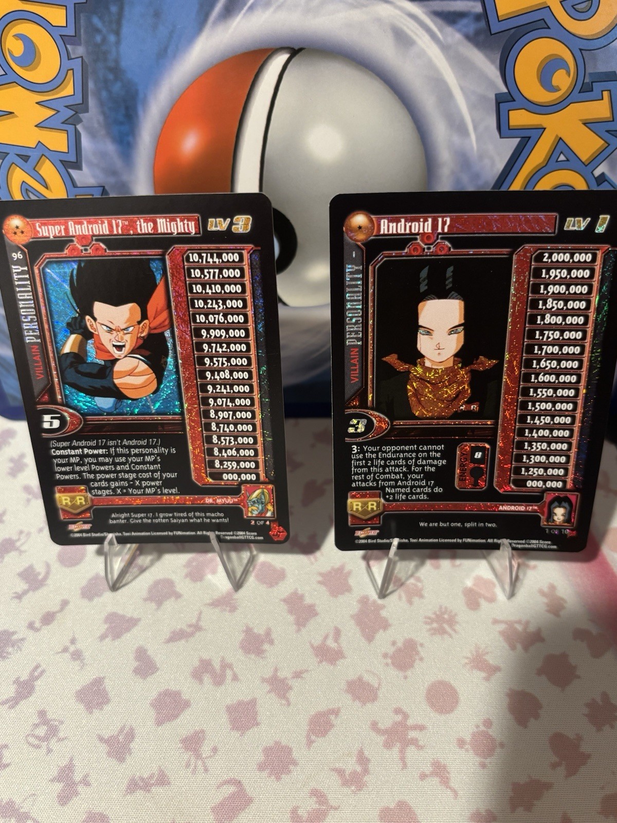 Score Dragon Ball GT CCG 2004 Foil Holo Lot 2 Super Android 17 NM