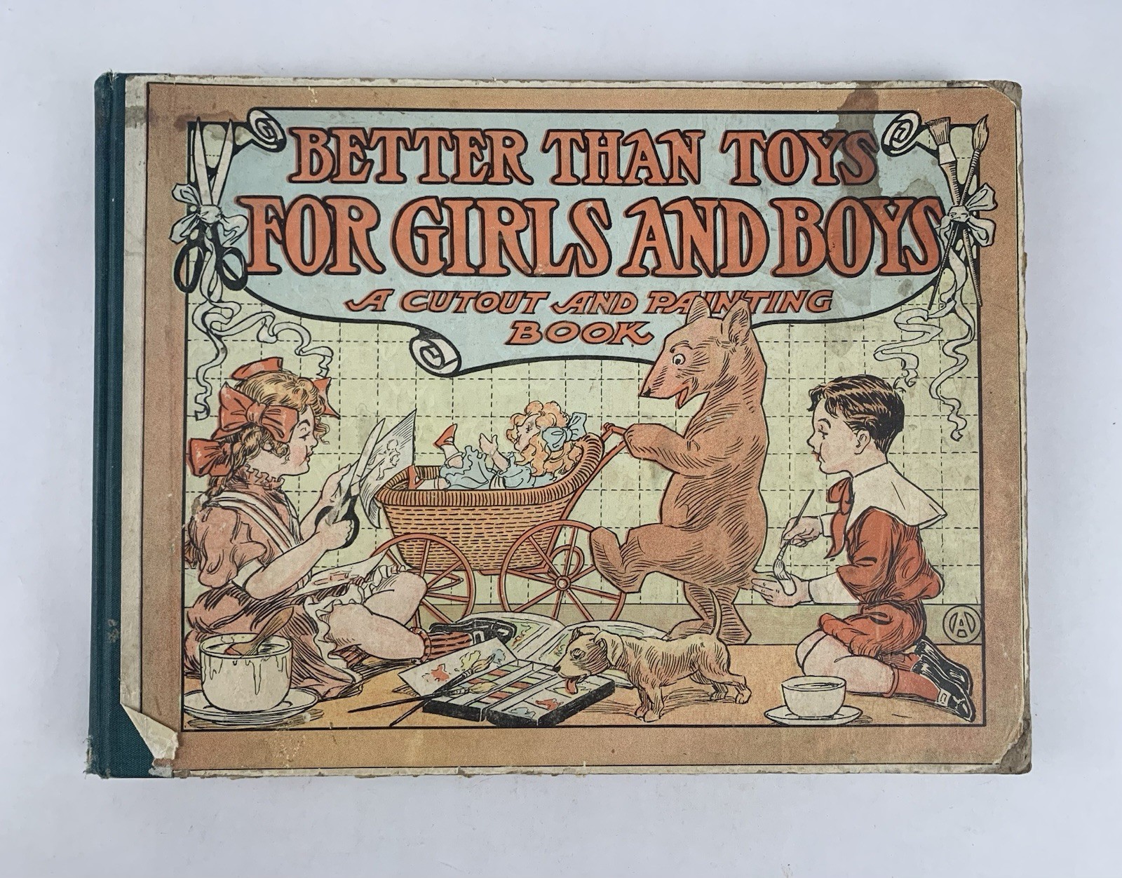 Rare 1908 Antique Victorian “Better Than Toys For Girls &Boys” Color, Cut &Paste Rare 1908 Antique Victorian “Better Than Toys For Girls &Boys” Color, Cut &Paste
