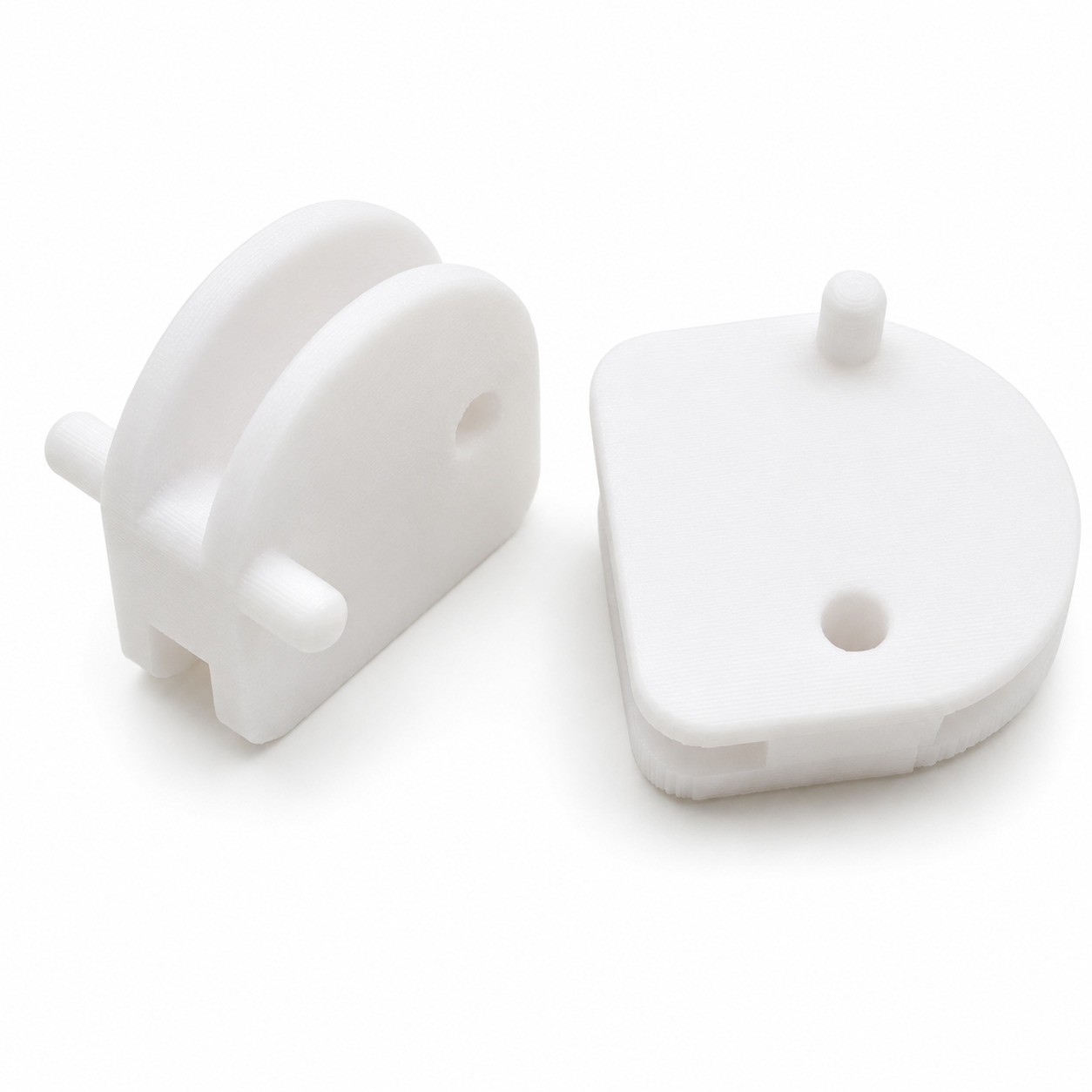 2x White Metal Shed Replacement Door Slides Compatible with Yardmaster Outsunny