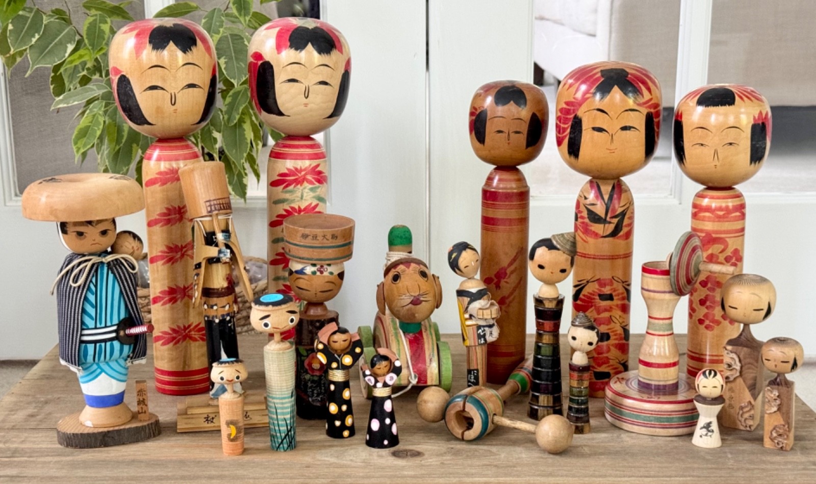 Vintage Traditional & Sosaku Kokeshi/Toy Lot