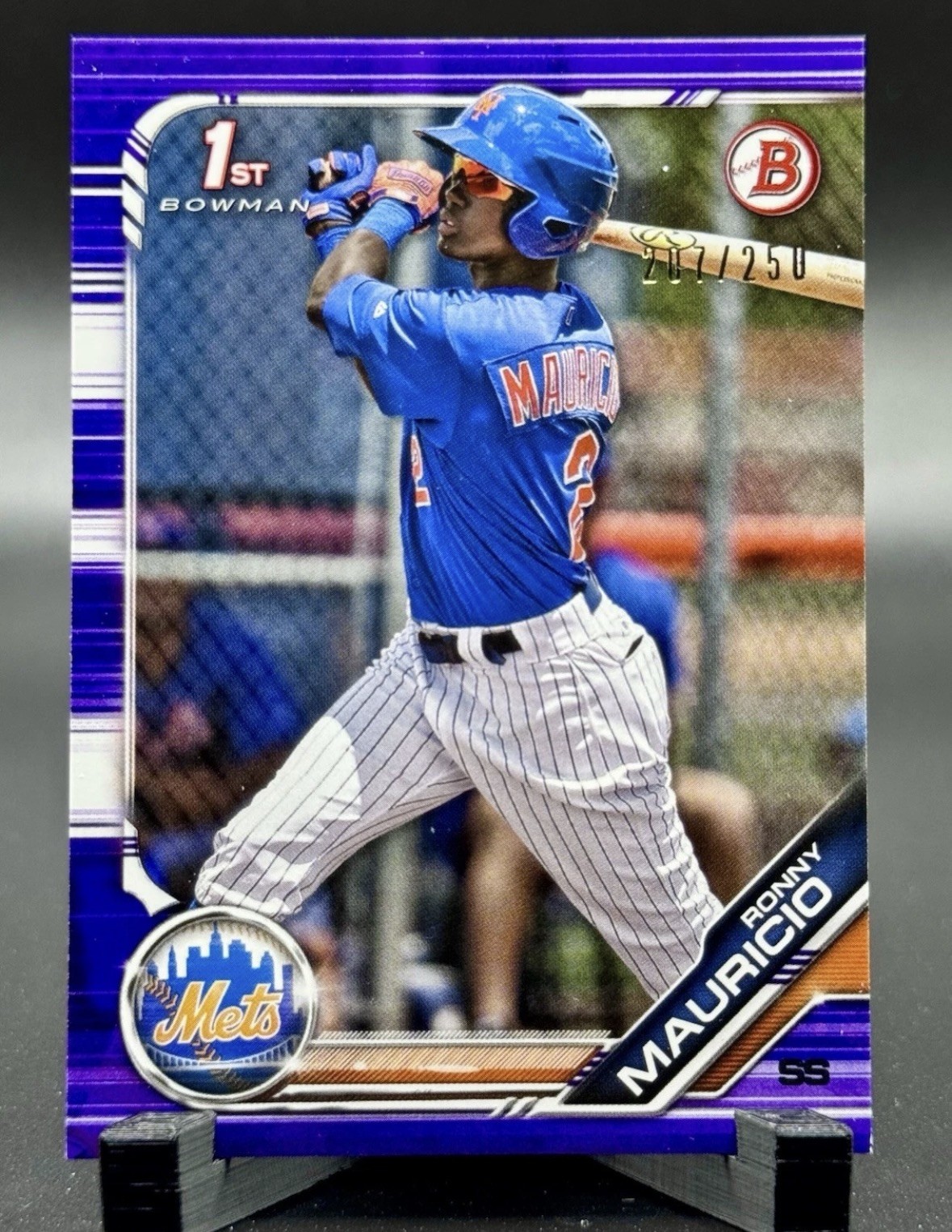 2019 Bowman Prospect 1st Ronny Mauricio Purple /250 #BP-107 - New York Mets 2019 Bowman Prospect 1st Ronny Mauricio Purple /250 #BP-107 - New York Mets