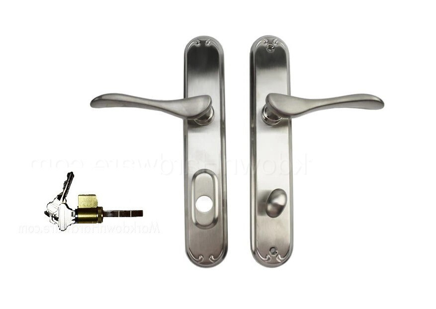 Pella Active Left Hand Handle Keyed Set Hinged Door + Key Lock - Satin Nickel