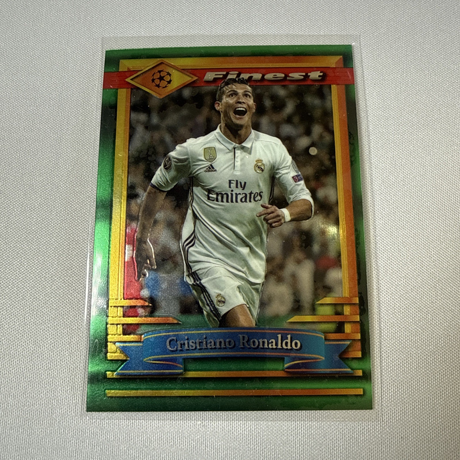 2022-23 Topps Finest Flashbacks UEFA - Cristiano Ronaldo #77 2022-23 Topps Finest Flashbacks UEFA - Cristiano Ronaldo #77