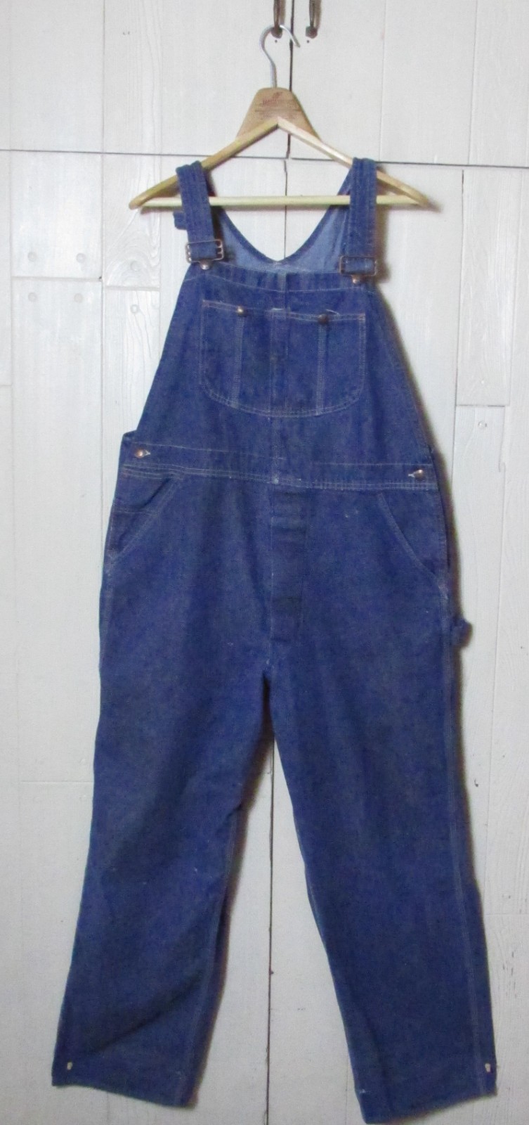 Vtg 60s- 70s Sears Roebuck Denim Overalls  made in USA  40x32