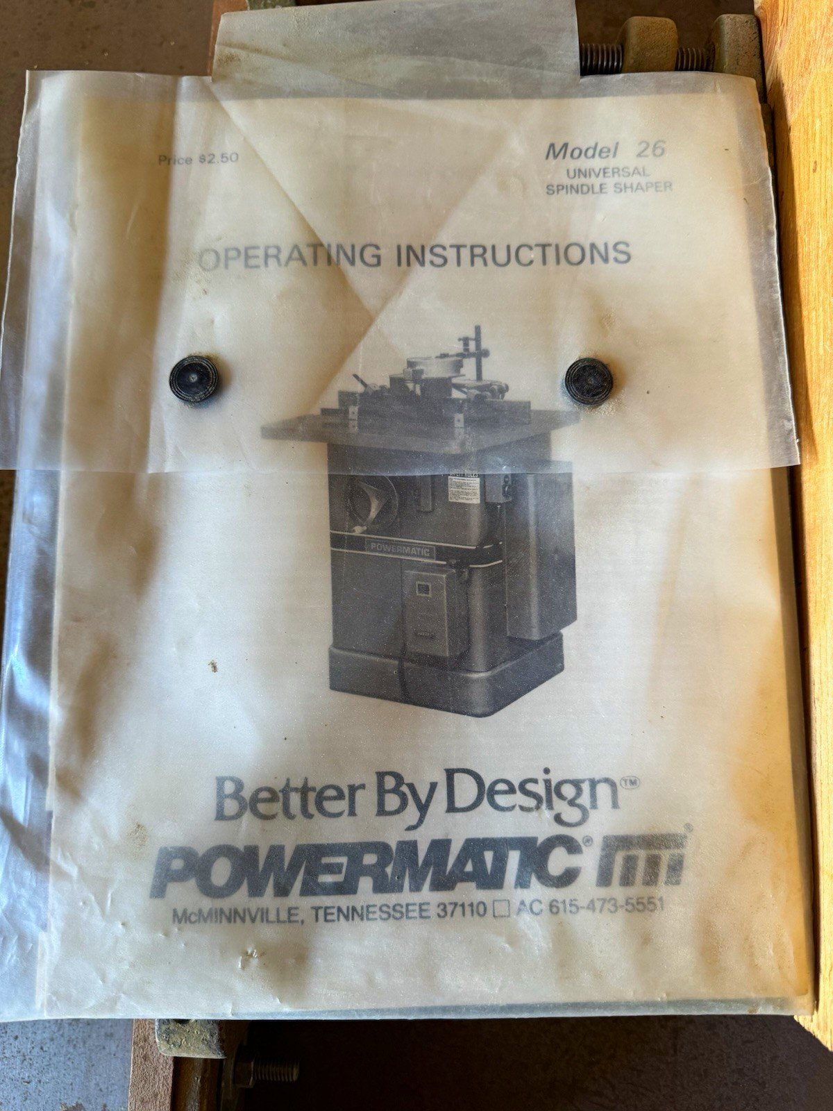 Powermatic Model 26 Universal Spindle Shaper Woodworking Machine w/ Instructions Powermatic Model 26 Universal Spindle Shaper Woodworking Machine w/ Instructions
