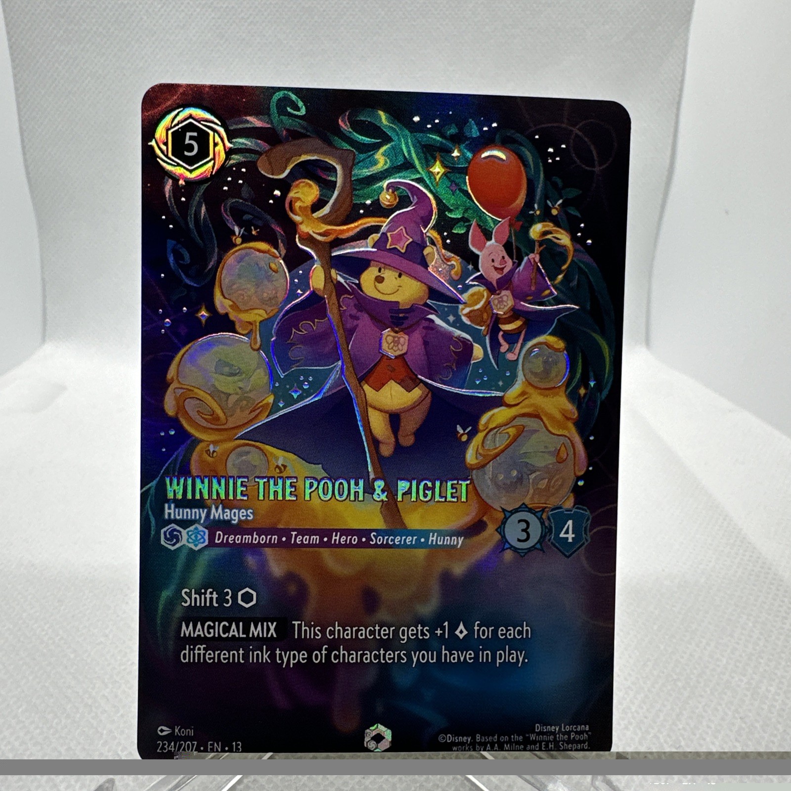 Disney Lorcana Winnie the Pooh & Piglet Hunny Mages 234/204 Foil Holo Disney Lorcana Winnie the Pooh & Piglet Hunny Mages 234/204 Foil Holo