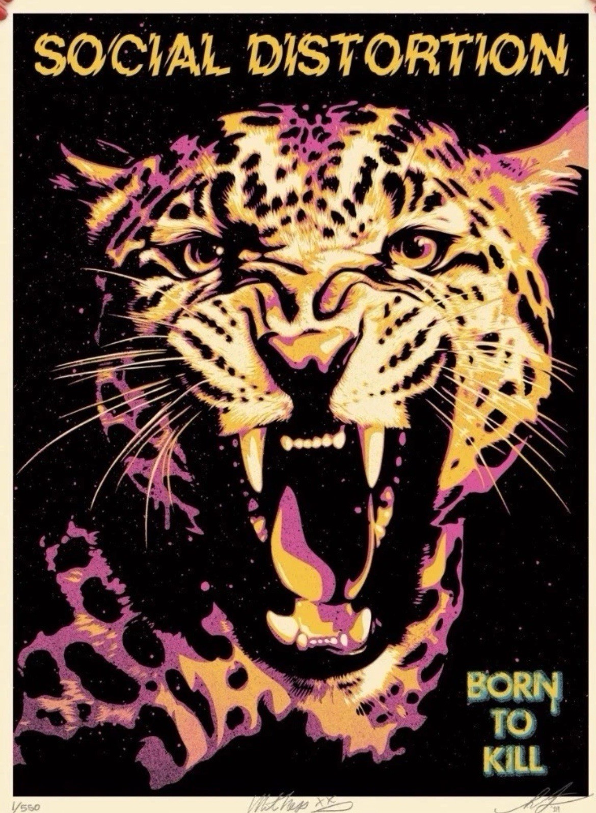 Obey Born To Kill Print Social Distortion Signed Shepard Fairey Presale 9/25 Obey Born To Kill Print Social Distortion Signed Shepard Fairey Presale 9/25