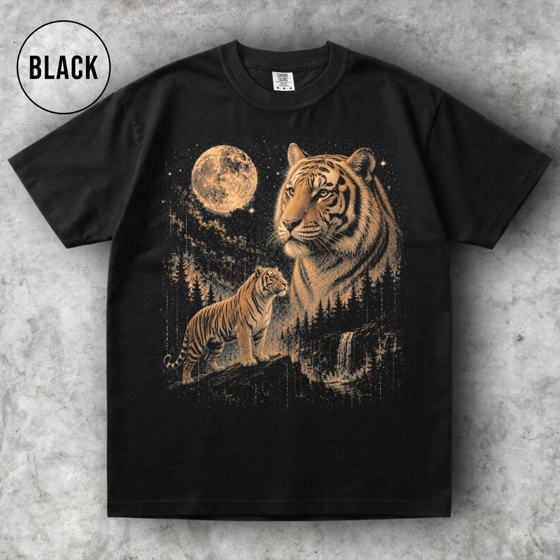 Vintage Tiger Moon Comfort Tee