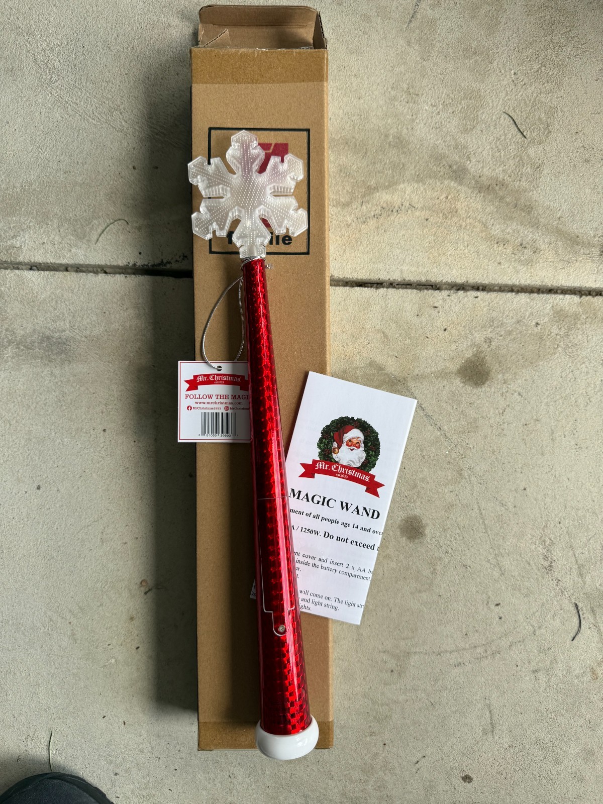 Mr. Christmas Interactive Magic Wand Red NEW in Box Mr. Christmas Interactive Magic Wand Red NEW in Box
