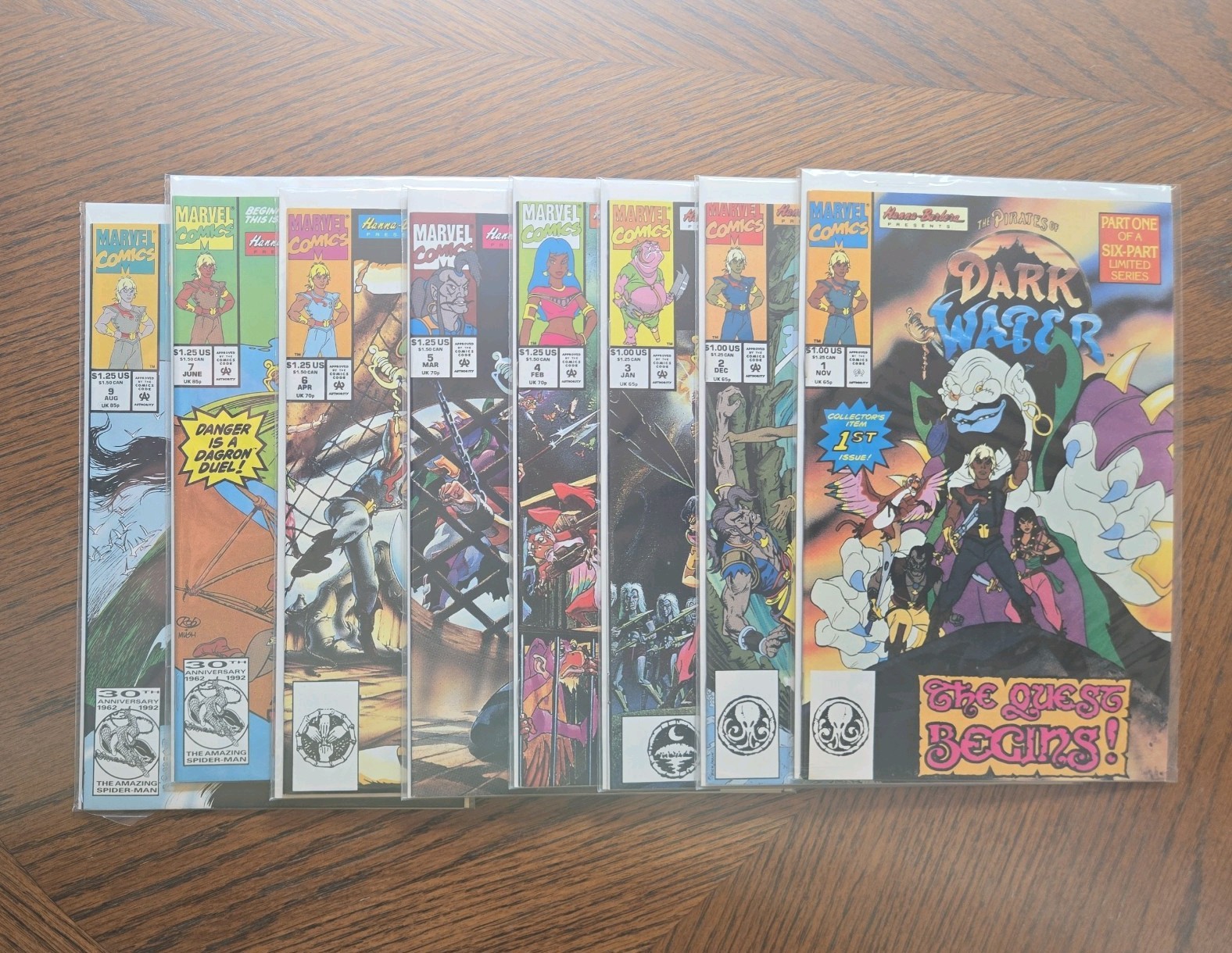 Pirates of Dark Water. #1, 2, 3, 4, 5, 6, 7, 9. (1991) Marvel Comics. NM Pirates of Dark Water. #1, 2, 3, 4, 5, 6, 7, 9. (1991) Marvel Comics. NM