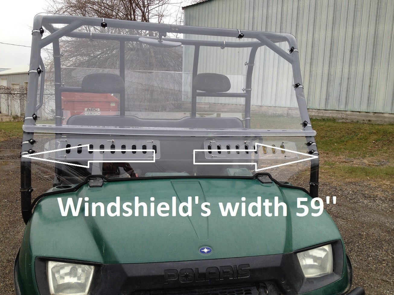POLARIS RANGER 425/500/700 FULLSIZE  2000-2008 VENTED WINDSHIELD