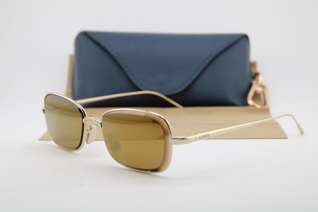 NEW LOEWE LW40159U 32G SHINY GOLD GUNMETAL AUTHENTIC SUNGLASSES 54-17 NEW LOEWE LW40159U 32G SHINY GOLD GUNMETAL AUTHENTIC SUNGLASSES 54-17