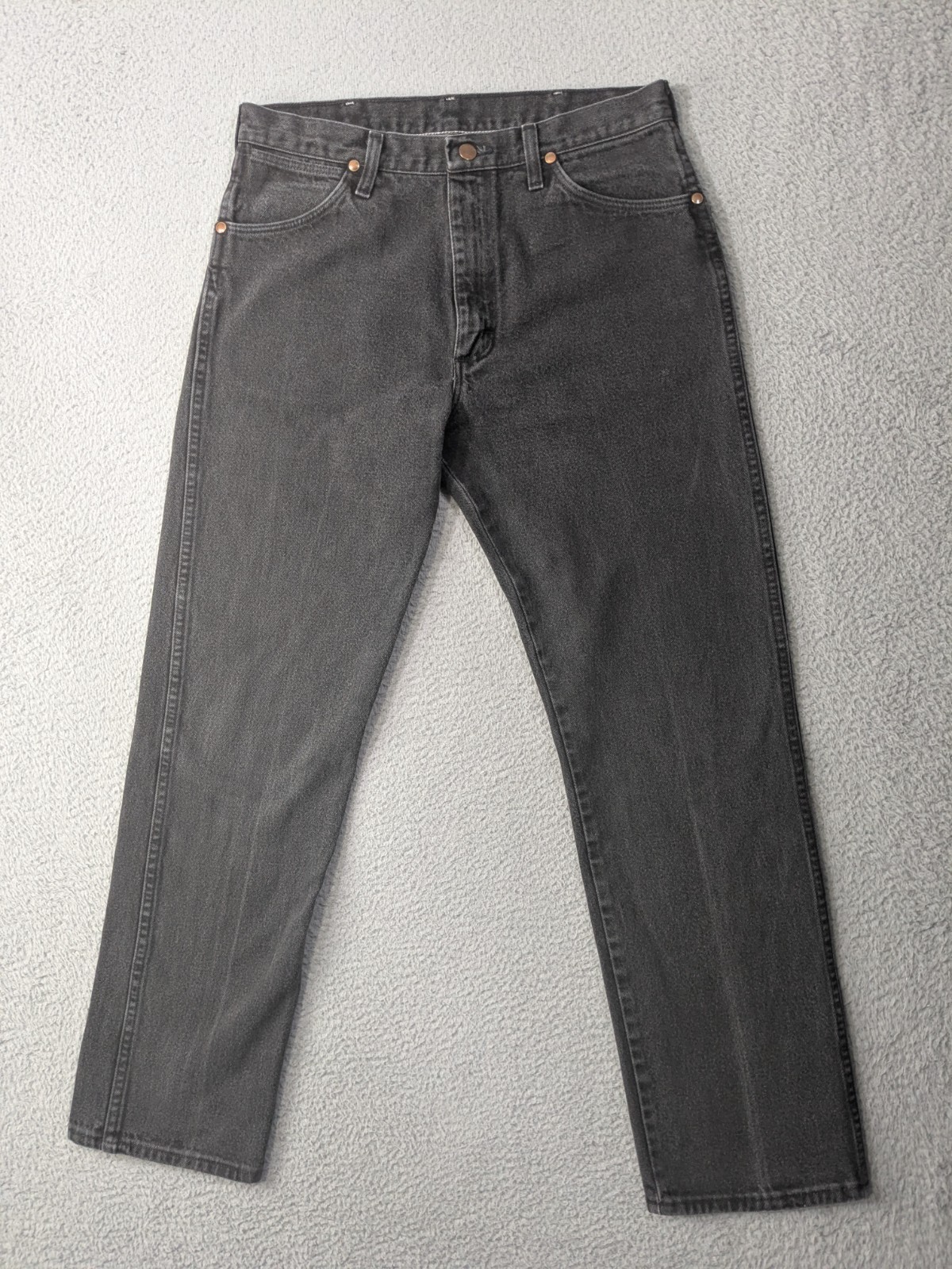 Vintage Wrangler 13MWZ Jeans 33x32 (Fits 30.5x30) Grayish Black USA Cowboy
