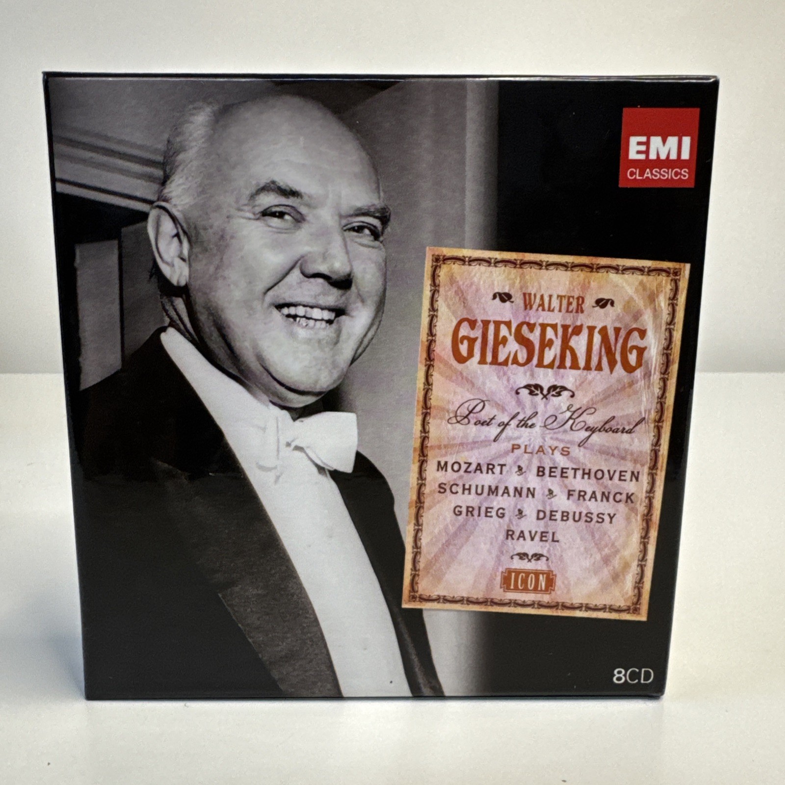 EMI Walter Gieseking Icon 8 CD Box Set Mozart Beethoven Schumann Franck Grieg