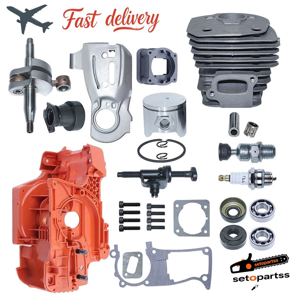 For Husqvarna 350 340 345 Chainsaw 44mm Crankcase Piston Cylinder Kit #503869971