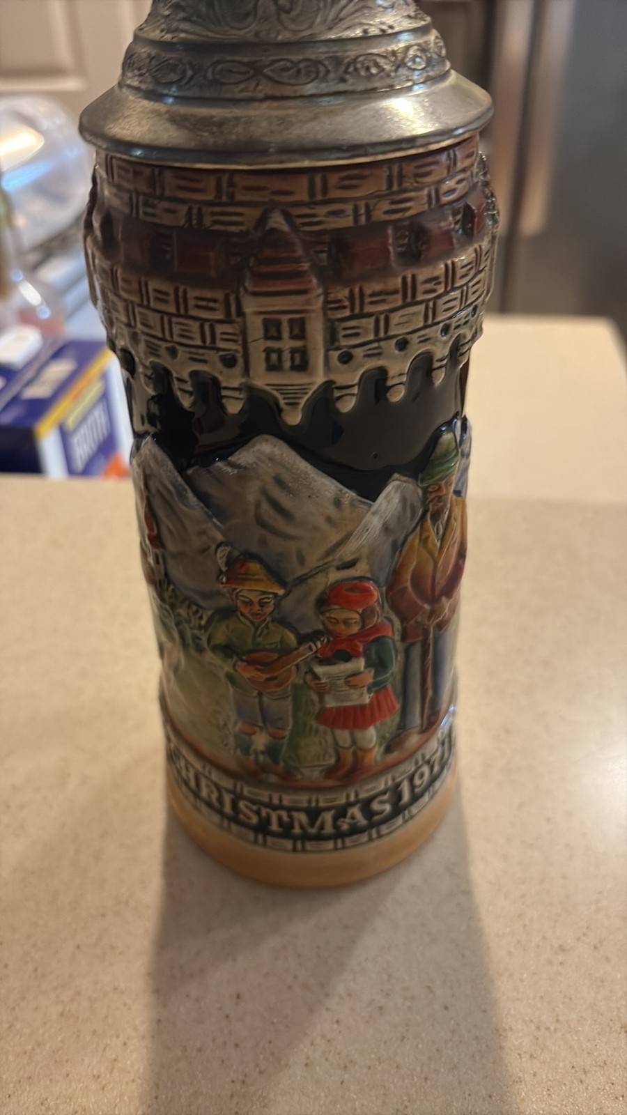 Vintage Schmid 1971 First Edition Christmas Beer Stein - Made in Germany Vintage Schmid 1971 First Edition Christmas Beer Stein - Made in Germany