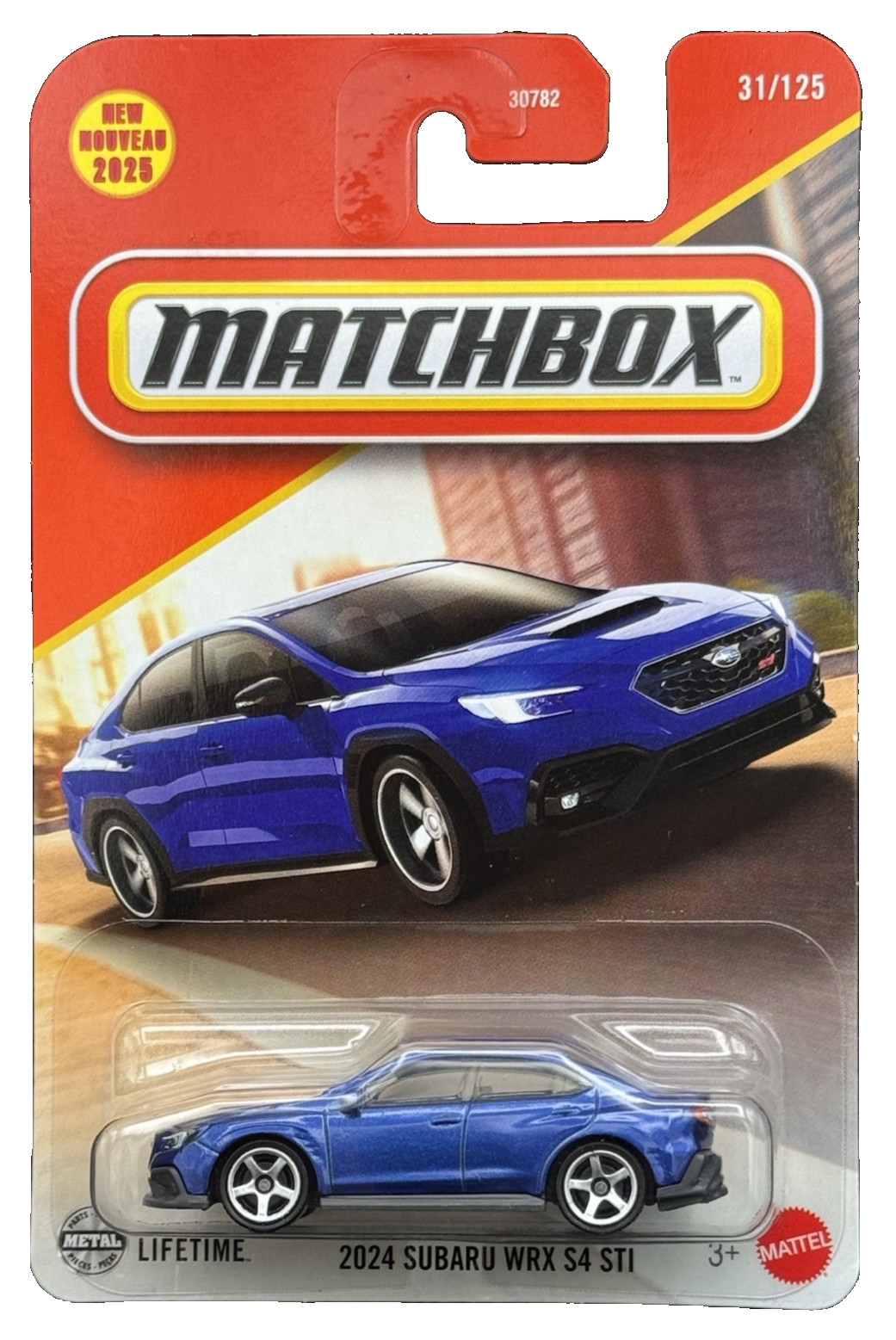 Matchbox 2025 MBX Team Subaru 31/125 Blue 2024 Subaru WRX S4 STi New For 2025