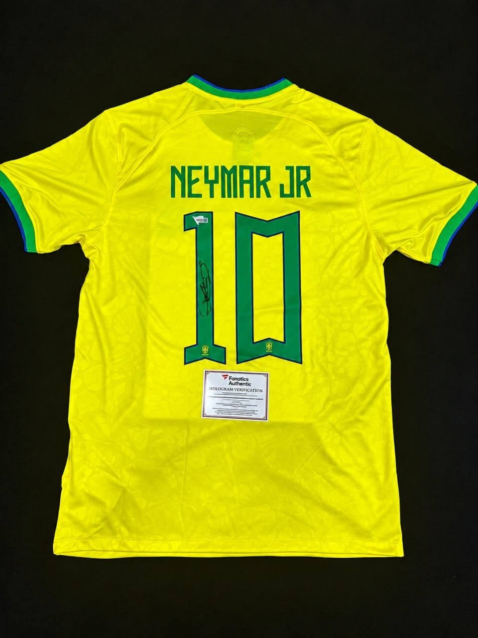 Neymar Jr. Brazil National Team #10 Signed Jersey Fanatics Authentic