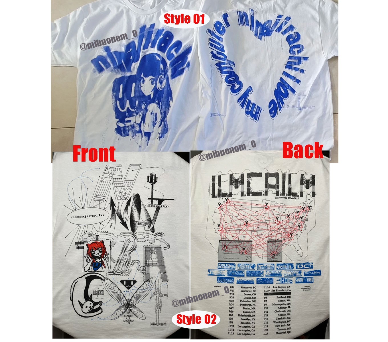 Ninajirachi 2026 Tour I Love My Computer T-Shirt  Reprint All Size Gif Fan