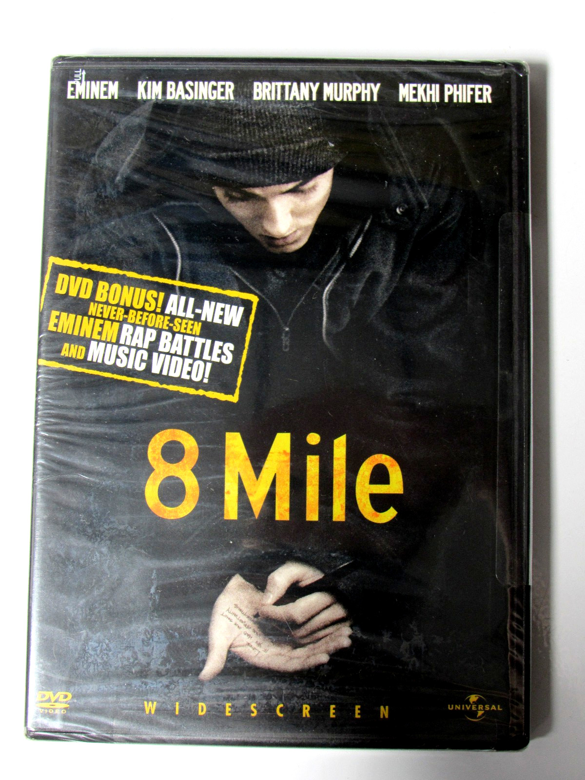 8 Mile - Eminem, Kim Basinger, Brittany Murphy (DVD) NEW/FACTORY SEALED + FREE