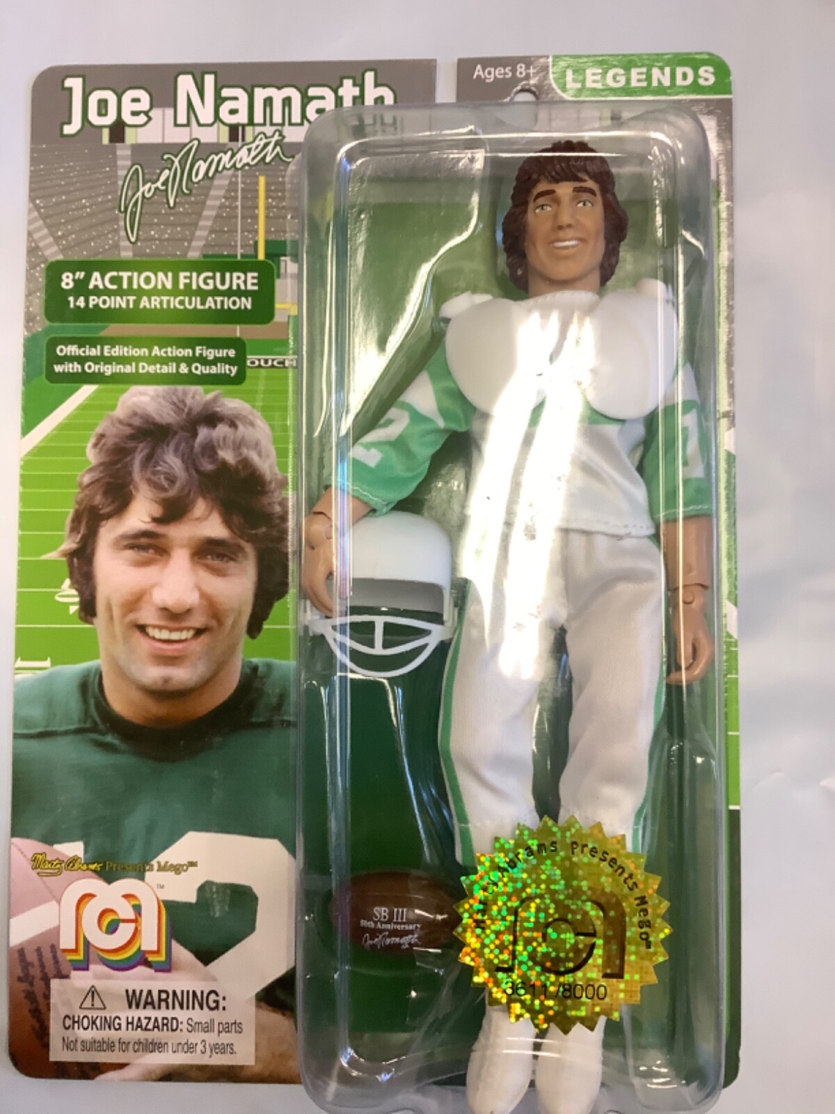 Joe Namath New York Jets NFL Legends Numbered limited to 8000 - 8\