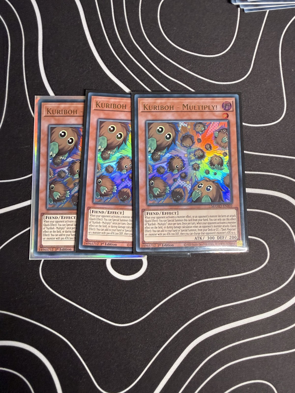 Yu-Gi-Oh 3x Kuriboh - Multiply MAMO-EN002  Ultra Rare Near Mint Tracked
