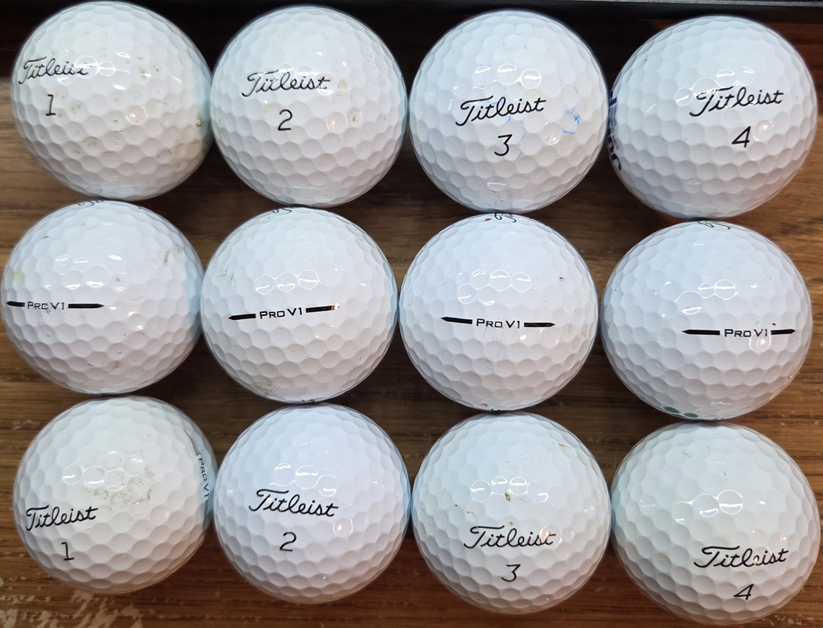 FALL SALE,  2 Dozen Titleist prov1  pro V1, golf balls,  2 Dozen, 24 Balls #1-#4