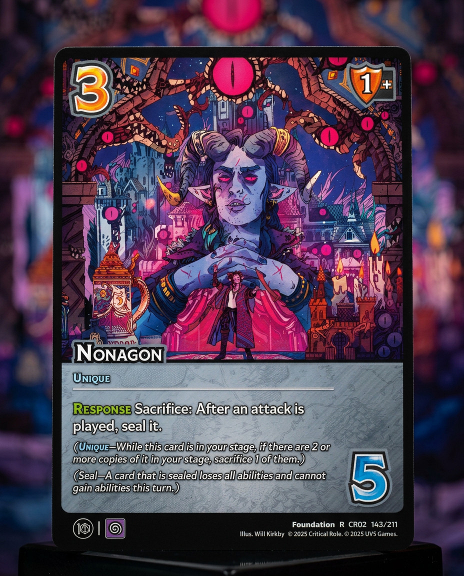 UniVersus Nonagon - #143 - NM - Foil Rare - Critical Role