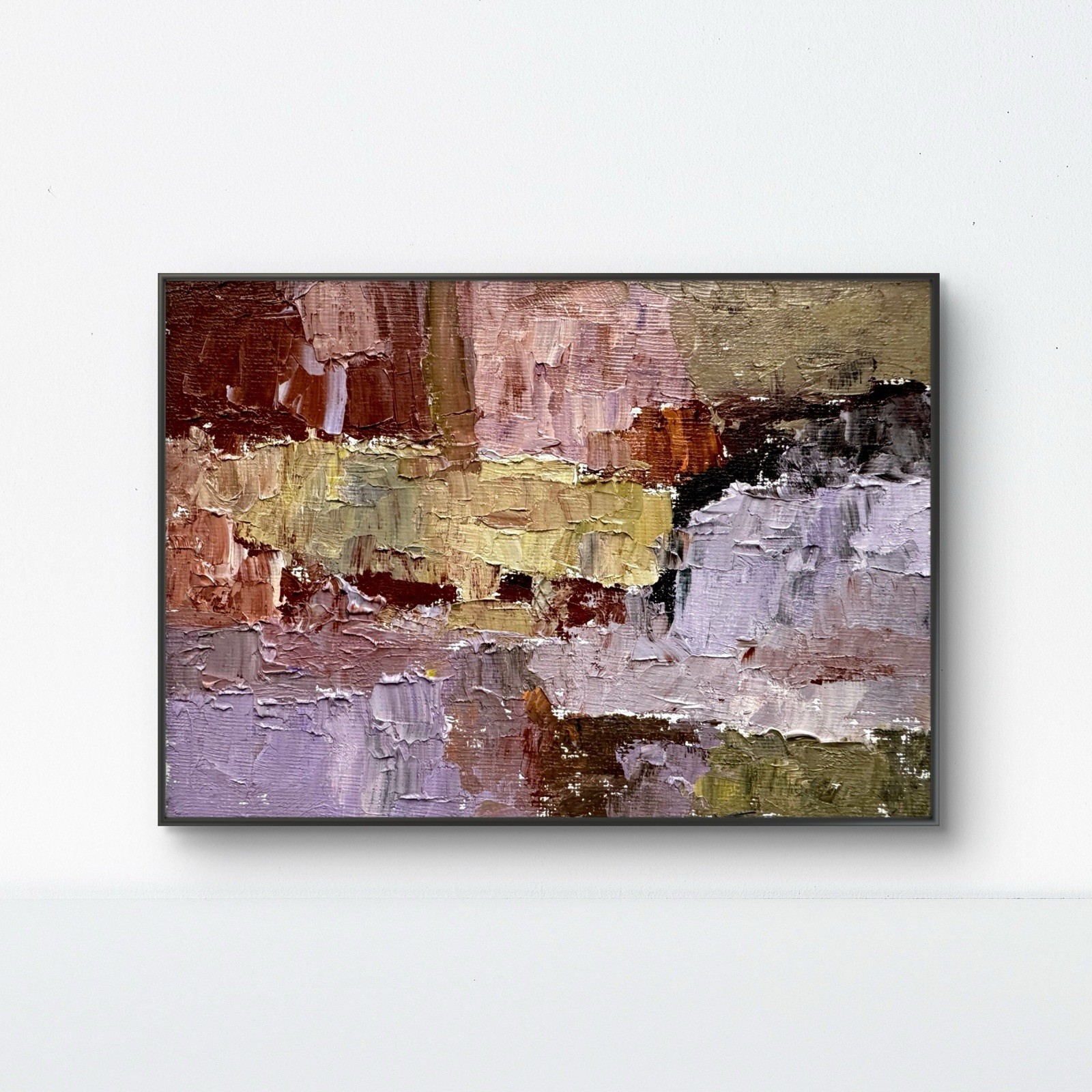 Outcrop 7x5 Abstract Original Oil Painting Home Decor