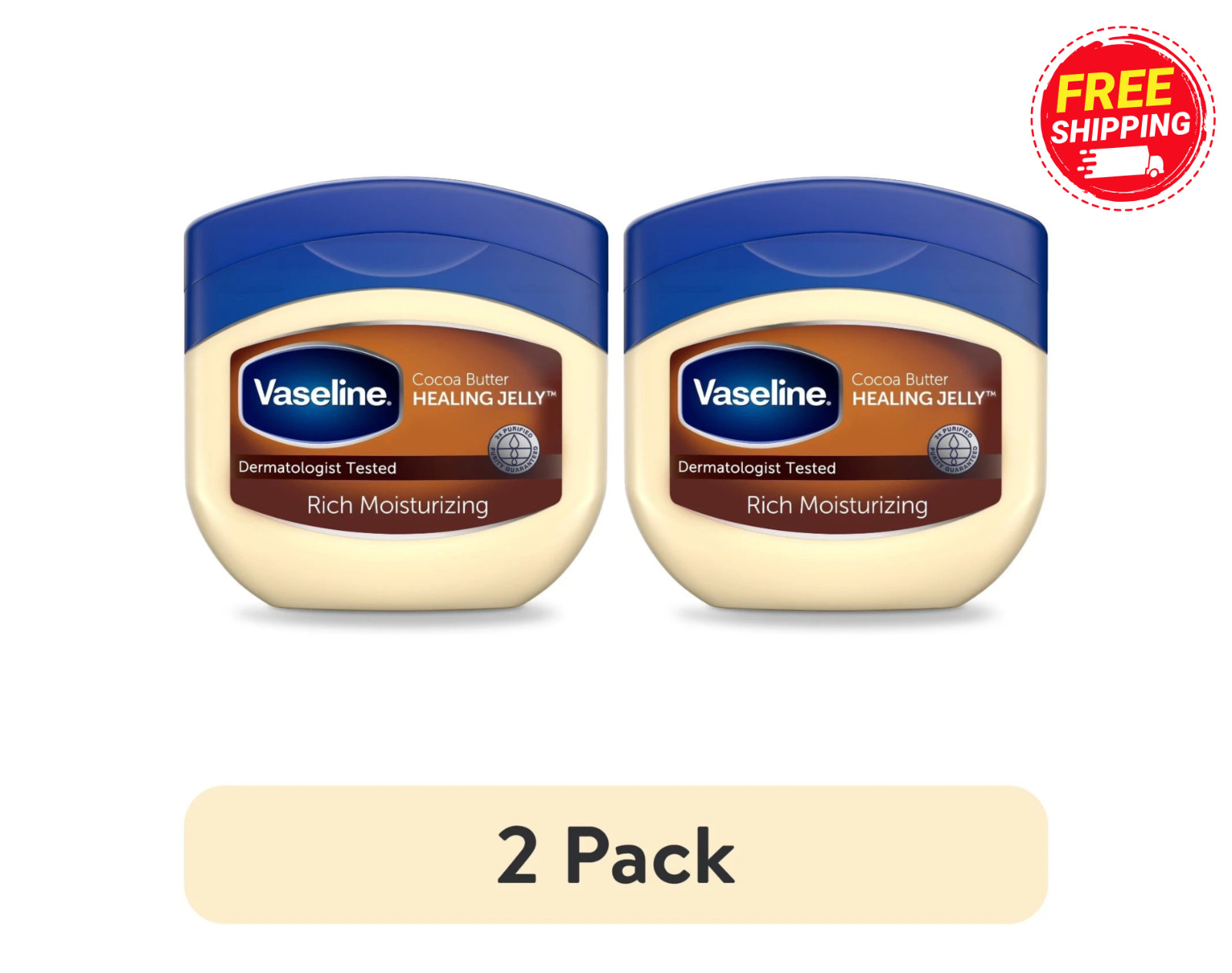 Vaseline Original Cocoa Butter Moisture Petroleum Jelly, 13 oz pack of 2 Vaseline Original Cocoa Butter Moisture Petroleum Jelly, 13 oz pack of 2