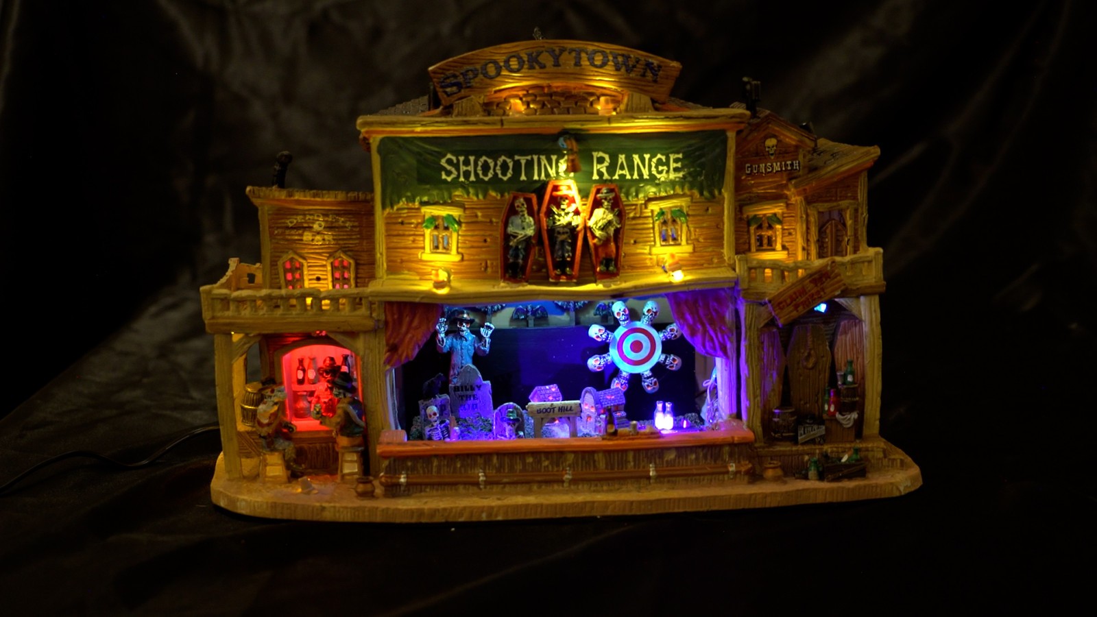 NEW 2010 Lemax Spooky Town Shooting Range Retired VIDEO NEW 2010 Lemax Spooky Town Shooting Range Retired VIDEO