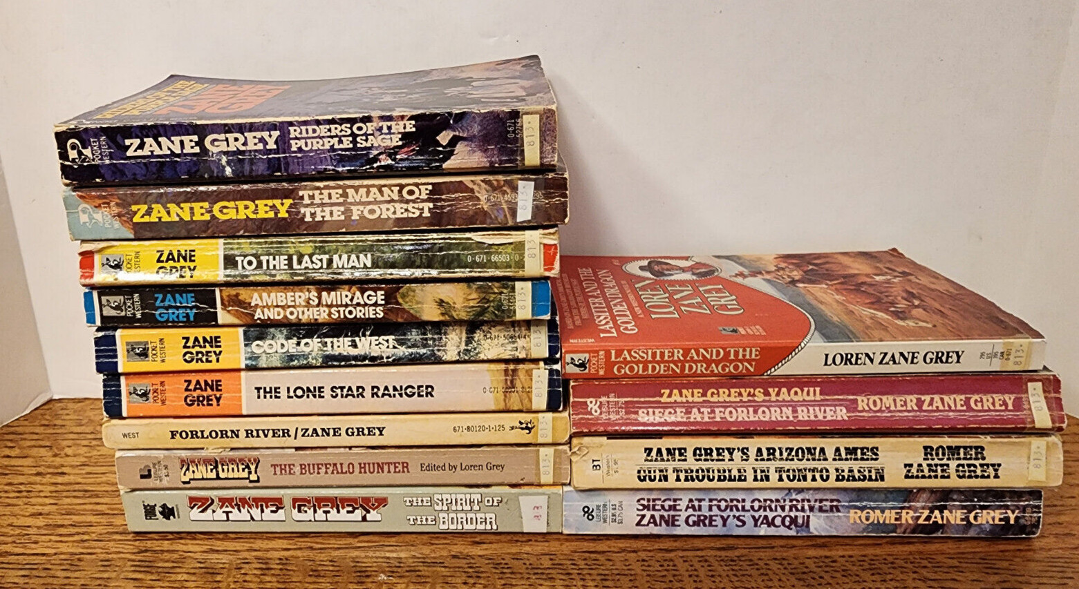 VTG 9 Zane Grey+4 Zane Grey by Romer&Loren Zane Grey (sons) Lot of 13 PBs VTG 9 Zane Grey+4 Zane Grey by Romer&Loren Zane Grey (sons) Lot of 13 PBs