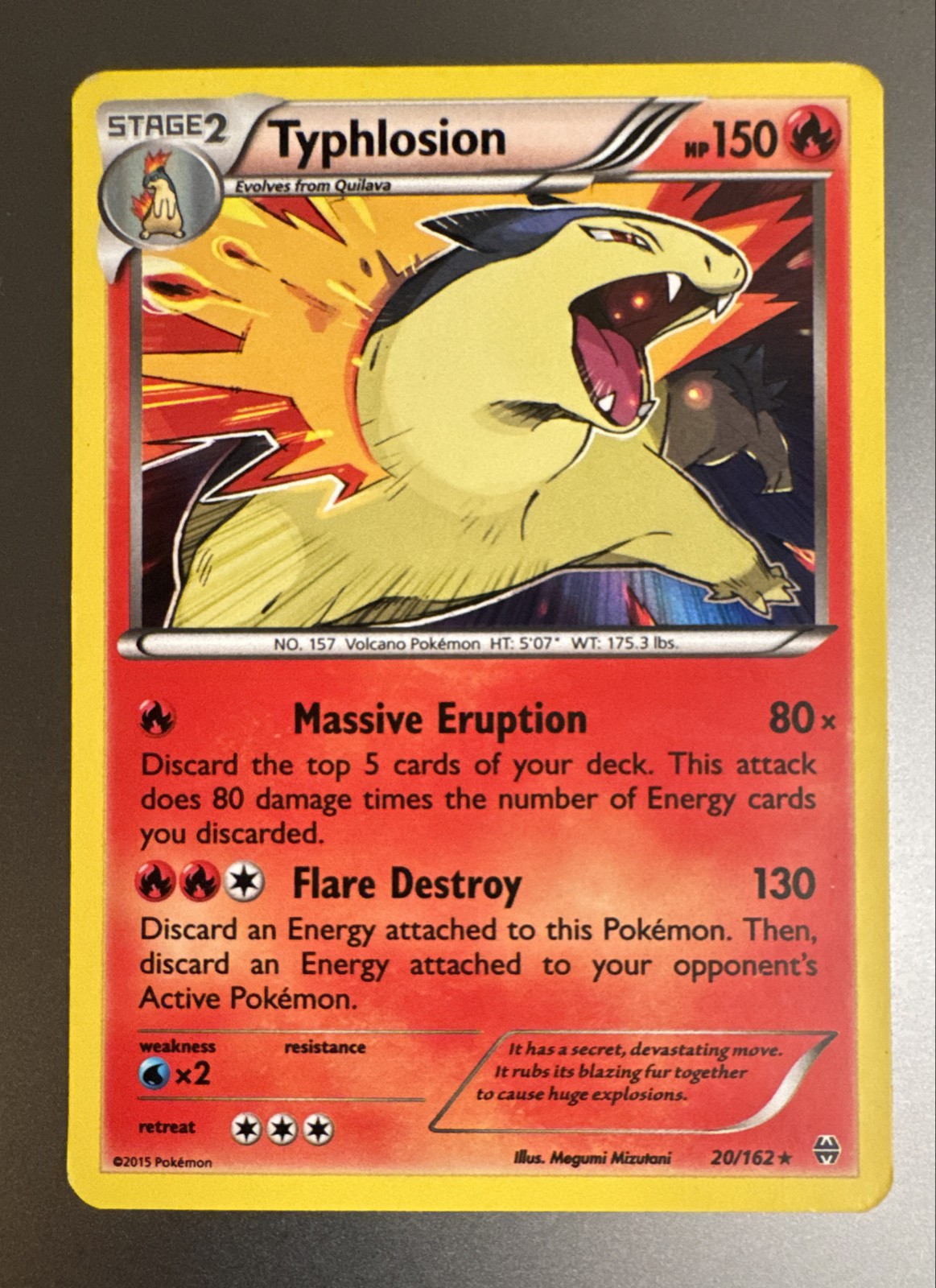 Typhlosion 20/162 Breakthrough Holo Typhlosion 20/162 Breakthrough Holo