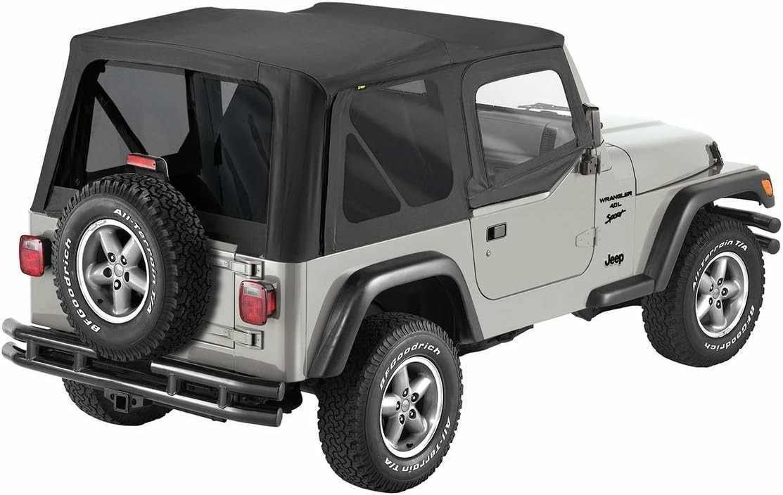 Bestop 51197-35 Black Diamond Replay Replacement Soft Top w/ Tinted Back Windows