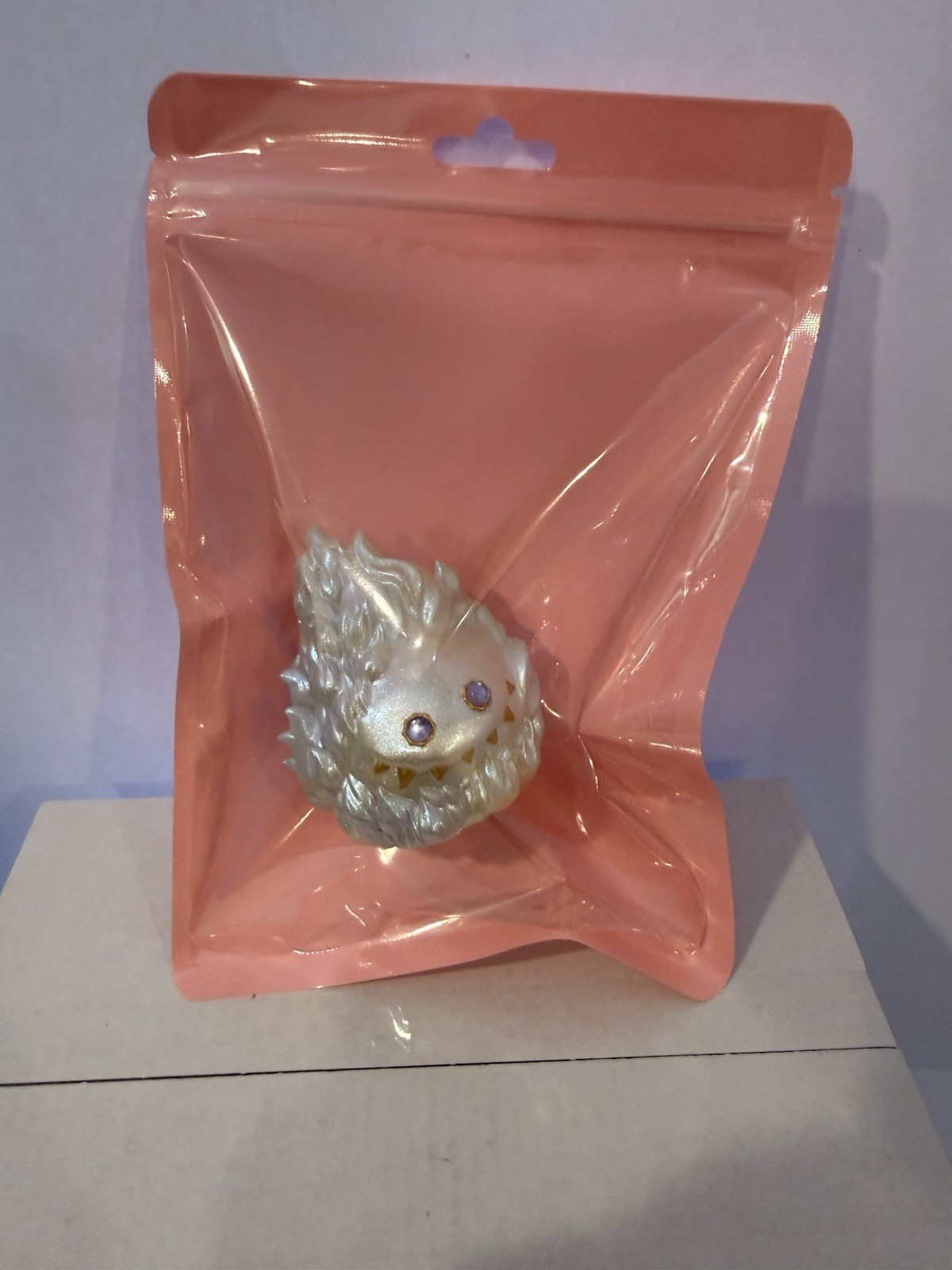 INSTINCTOY FIRE LIQUID Pearl Iridescent Sofubi Vinyl Figure 2.75” Rare