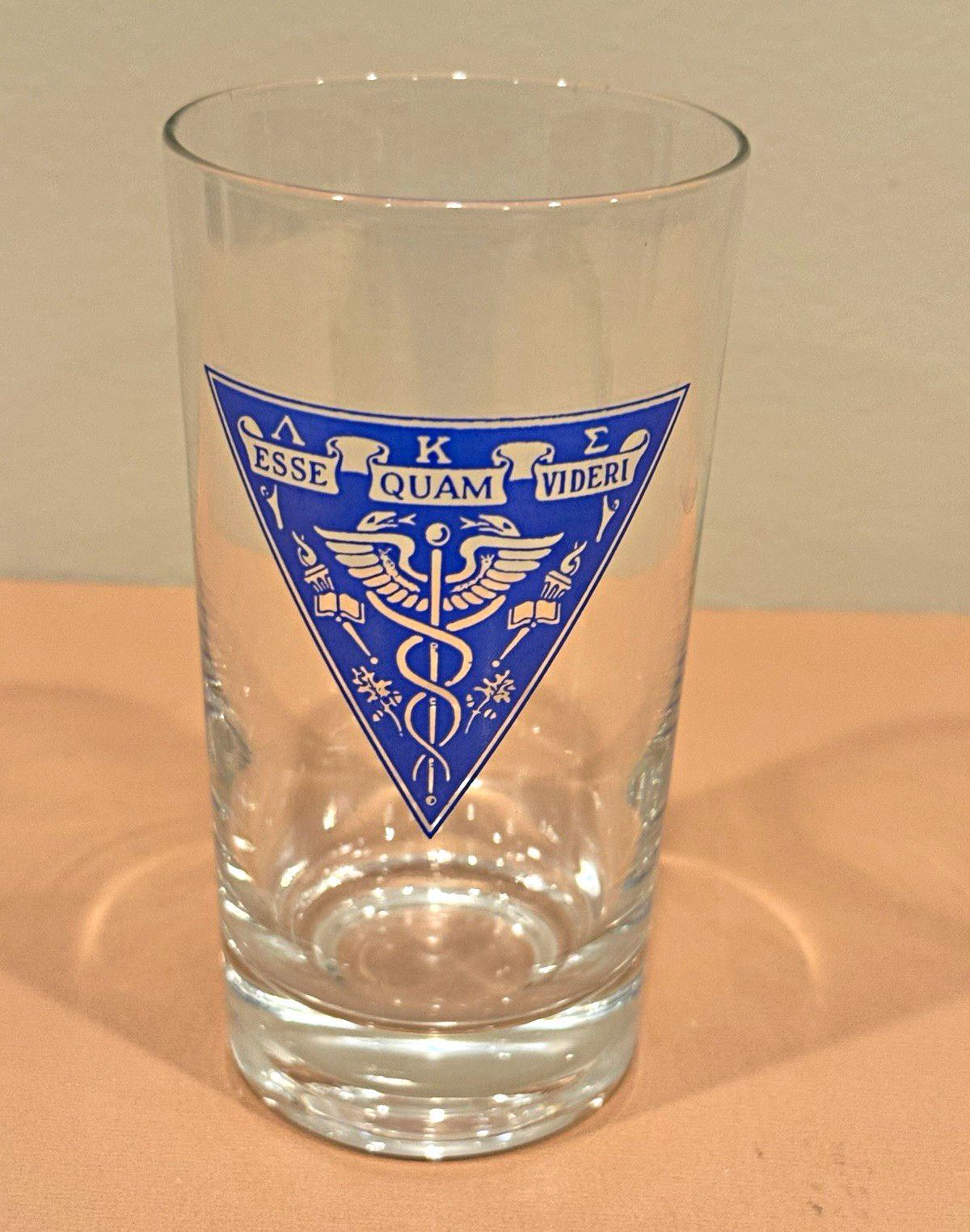 Vintage Lambda Kappa Sigma Pharmacy Fraternity Caduceus Crest & ESSE QUAM VIDERI